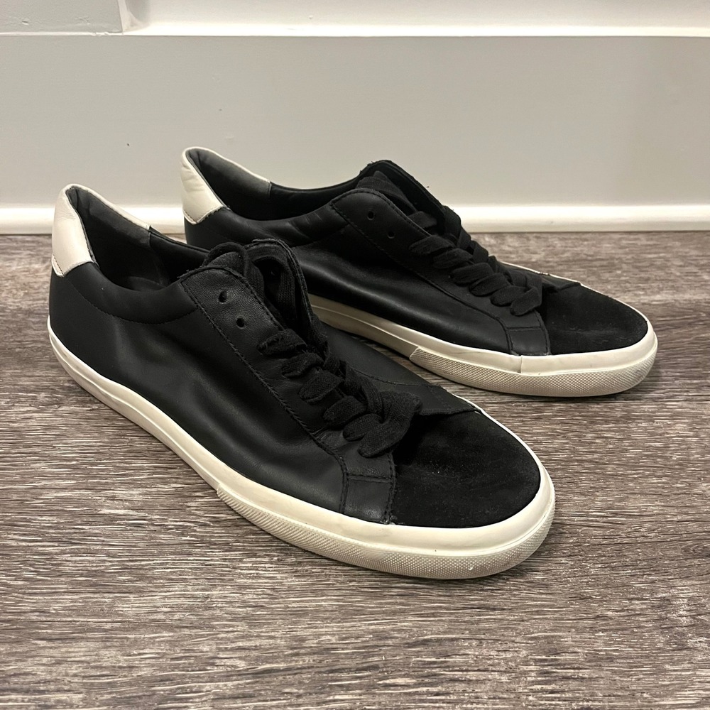 Vince Sneakers Men's 11 Black‎ Leather and Suede Low Top